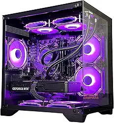 PC Gamer Ryzen 7 5700X, 32GB DDR4 3200MHz, RTX 5060 8GB, SSD 1TB NVMe, Preto– Full Black Premium Water Cooler RGB e Cabos Sleeved (PRETO)