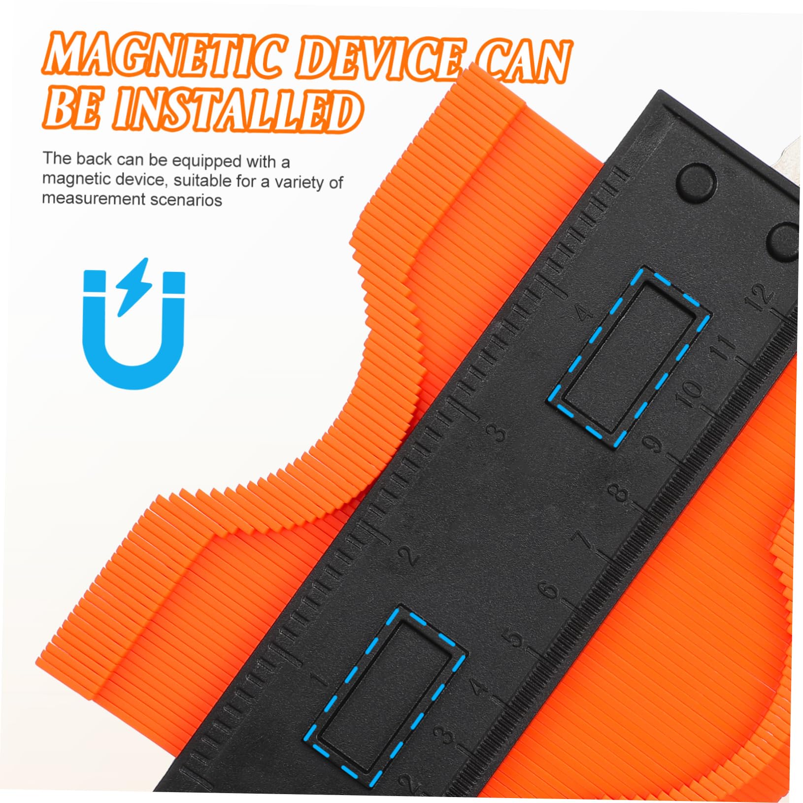 Veemoon 2pezzi Contorno Bloccabile e Strumento Misurazione Multi- Righello Precisione Chiusura Per Lavori Falegnameria e Progetti Diy