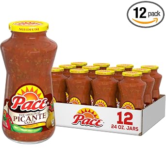 Pace Medium Picante Sauce, 24 oz Jar Case of 12