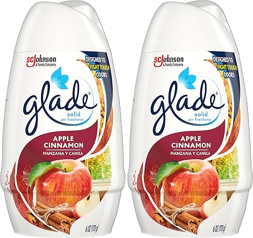 Glade Ambientador sólido  Manzana canela  6 onzas (paquete de 2)
