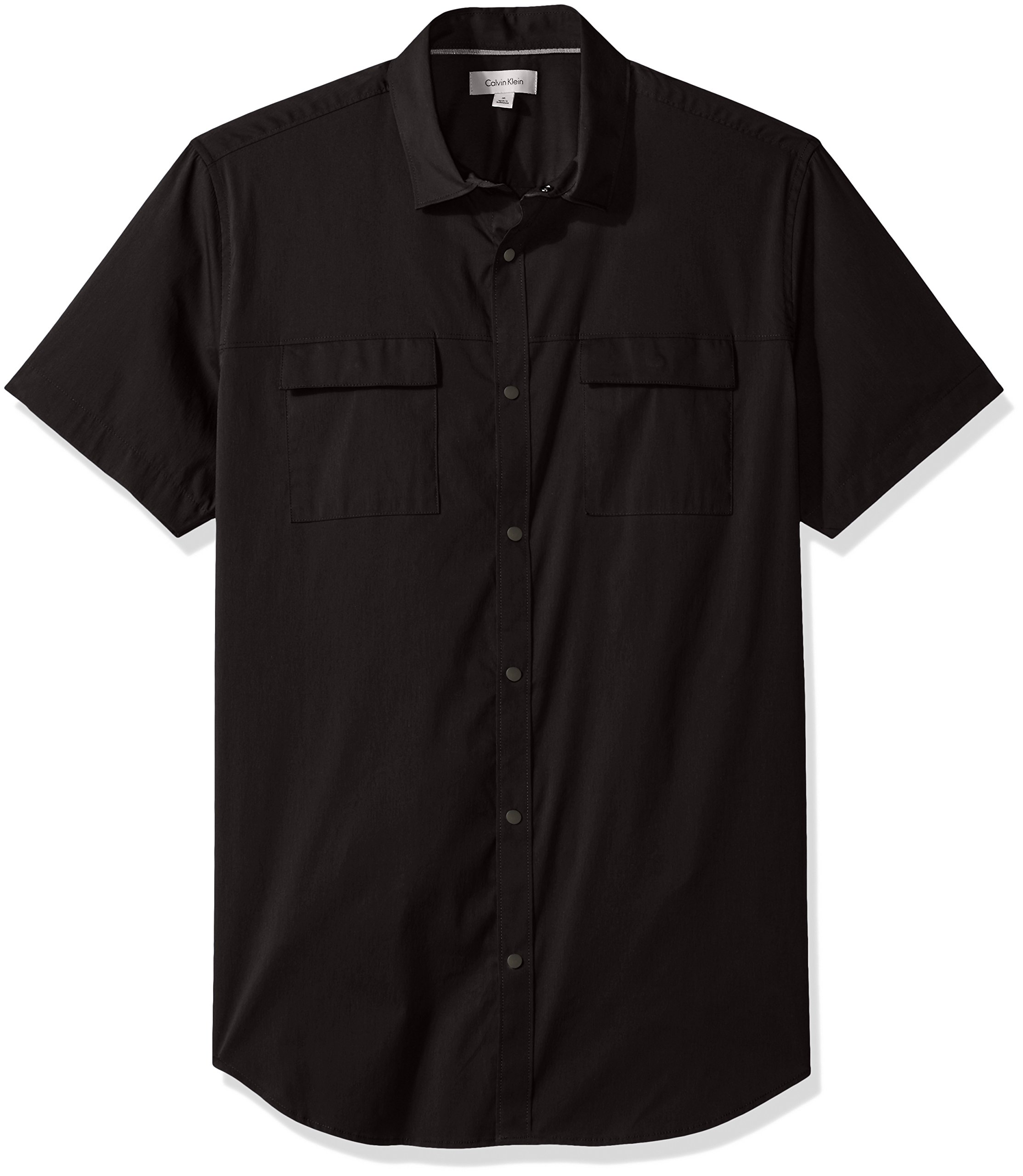 calvin klein short sleeve button down