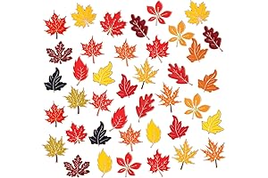 Giegxin 40 Pack Maple Leaf Enamel Fall Lapel Brooch Pins