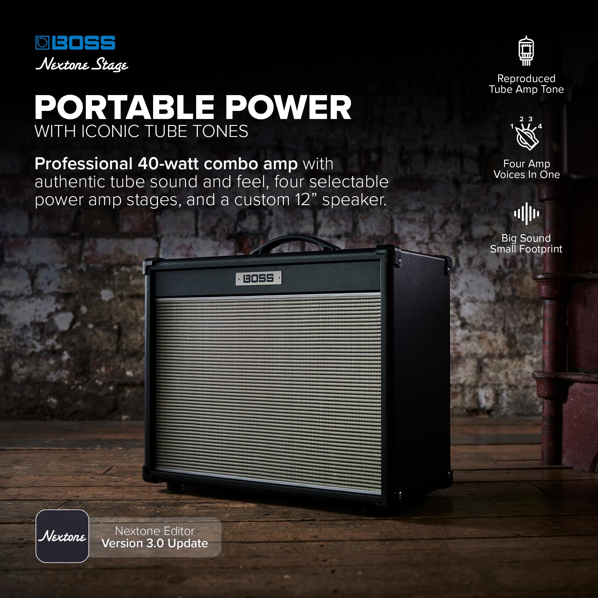 Amazon | BOSS NEX-STAGE Nextone Stage 40W ギターコンボアンプ