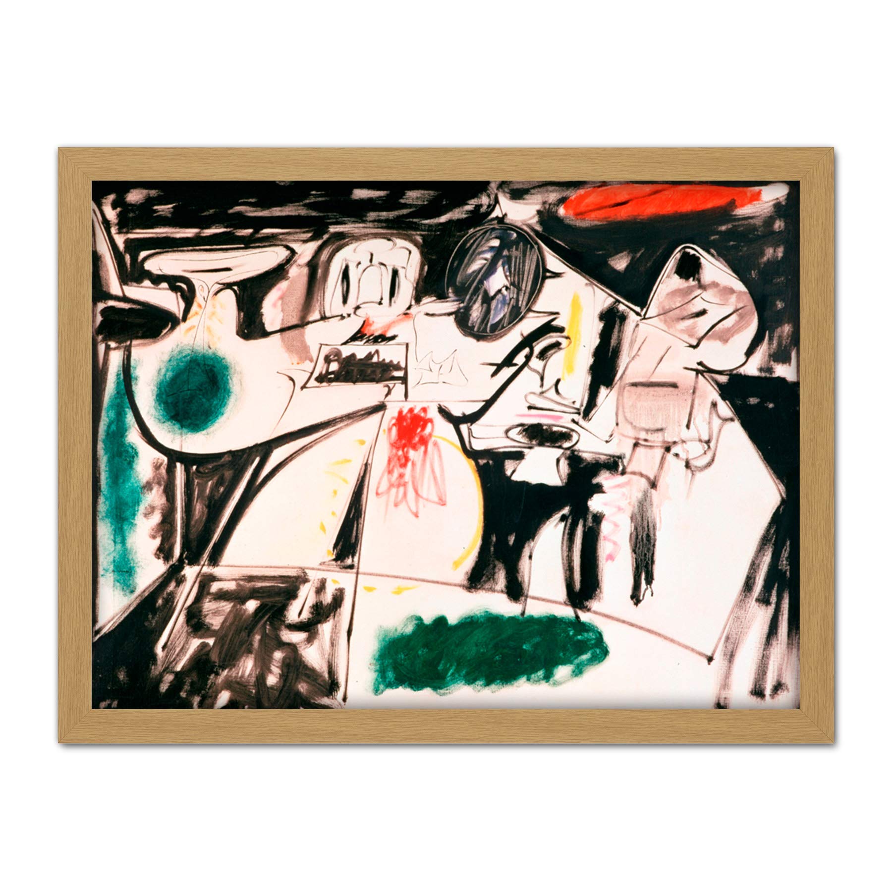 Gorky The Last Painting Abstract Expressionist Large Framed Art Print Poster Wall Decor 18x24 in