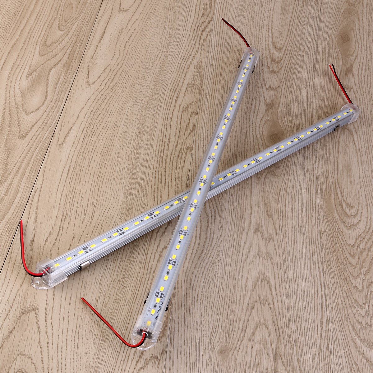 WINOMO 2pcs DC 12V 50CM Alluminio Striscia LED Rigida Barra di Luce Lampada (Bianco)