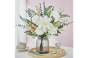 Serwalin Artificial Silk Flowers - Lifelike Floral Arrangements for Weddings, Parties, and Home Décor