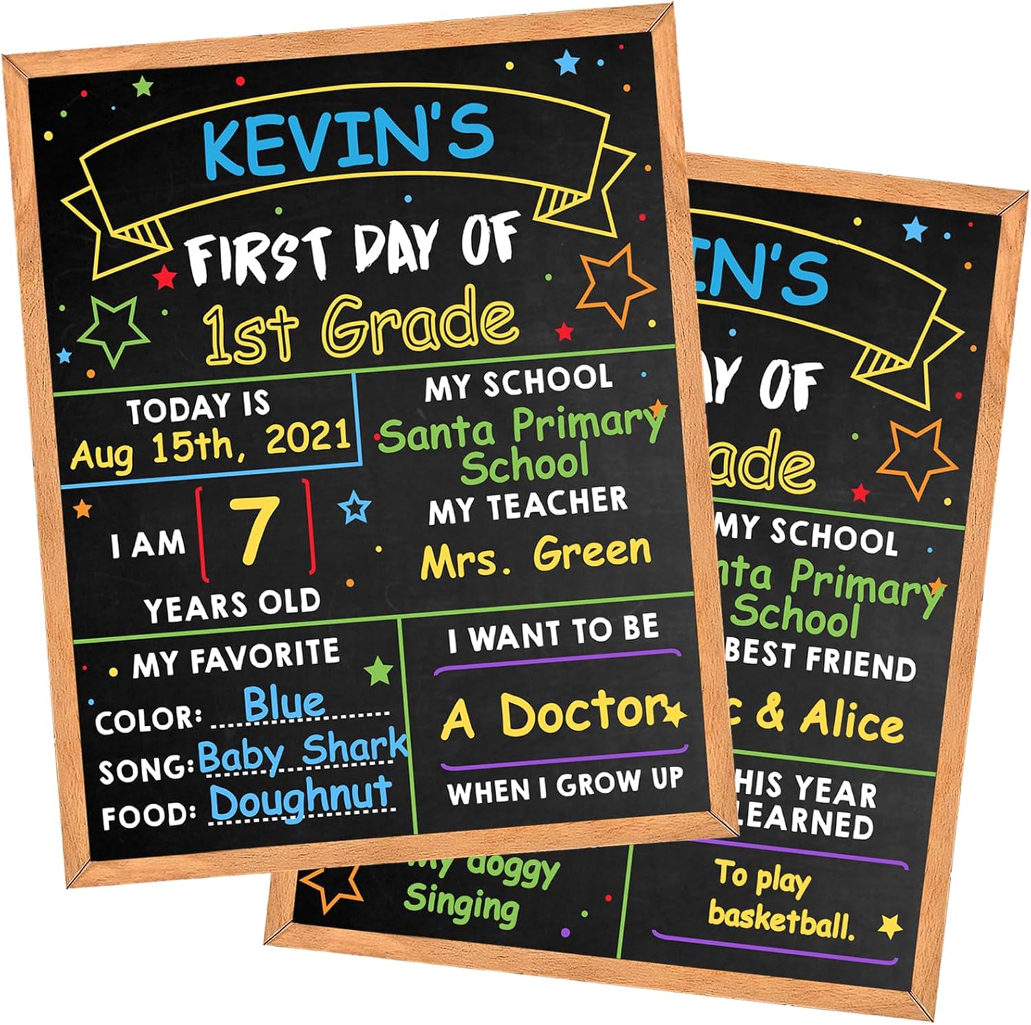 Snapklik first day of school sign first day of school board
