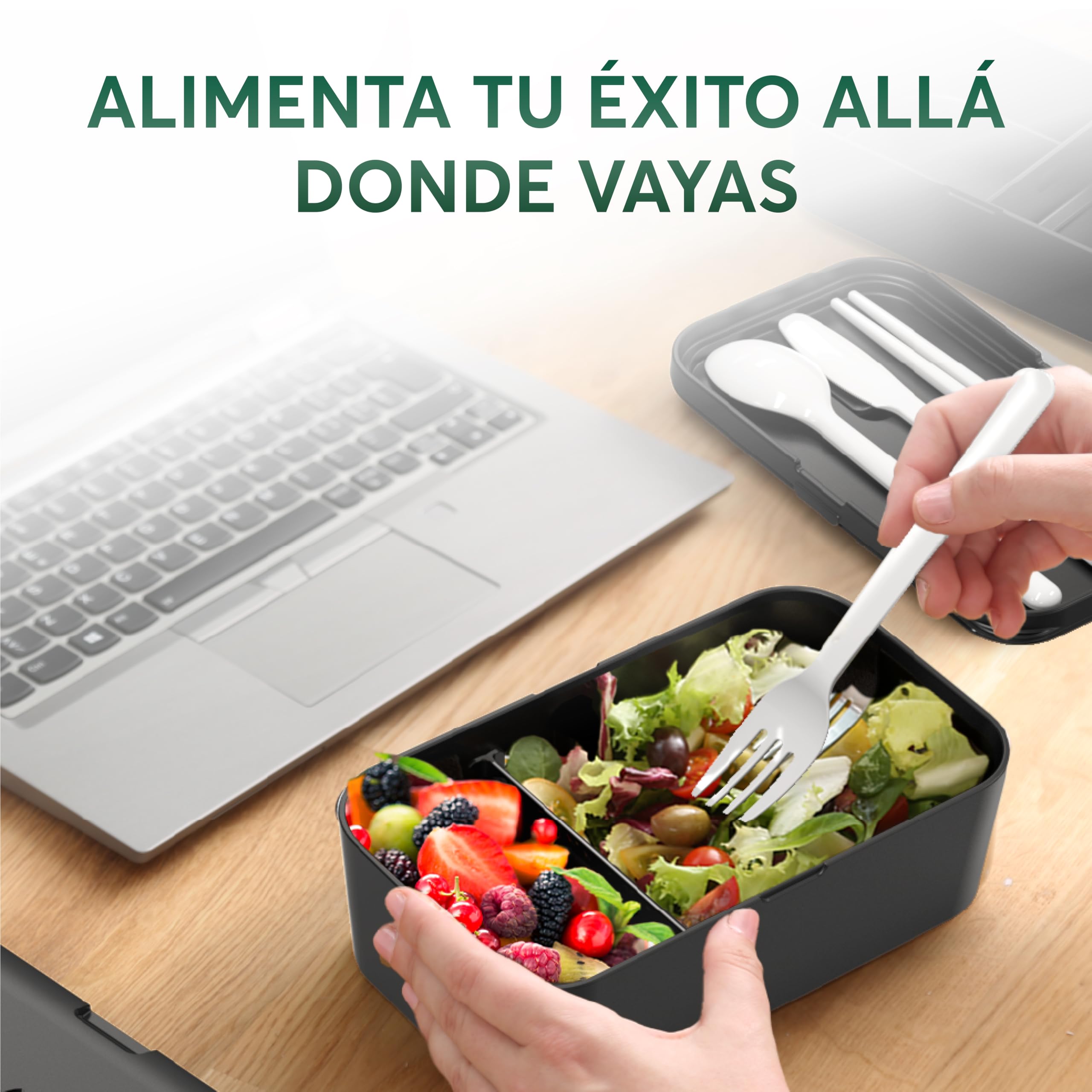 Umami Lonchera Bento, todo en uno, caja bento para adultos, recipientes de preparación de comidas para hombres y mujeres