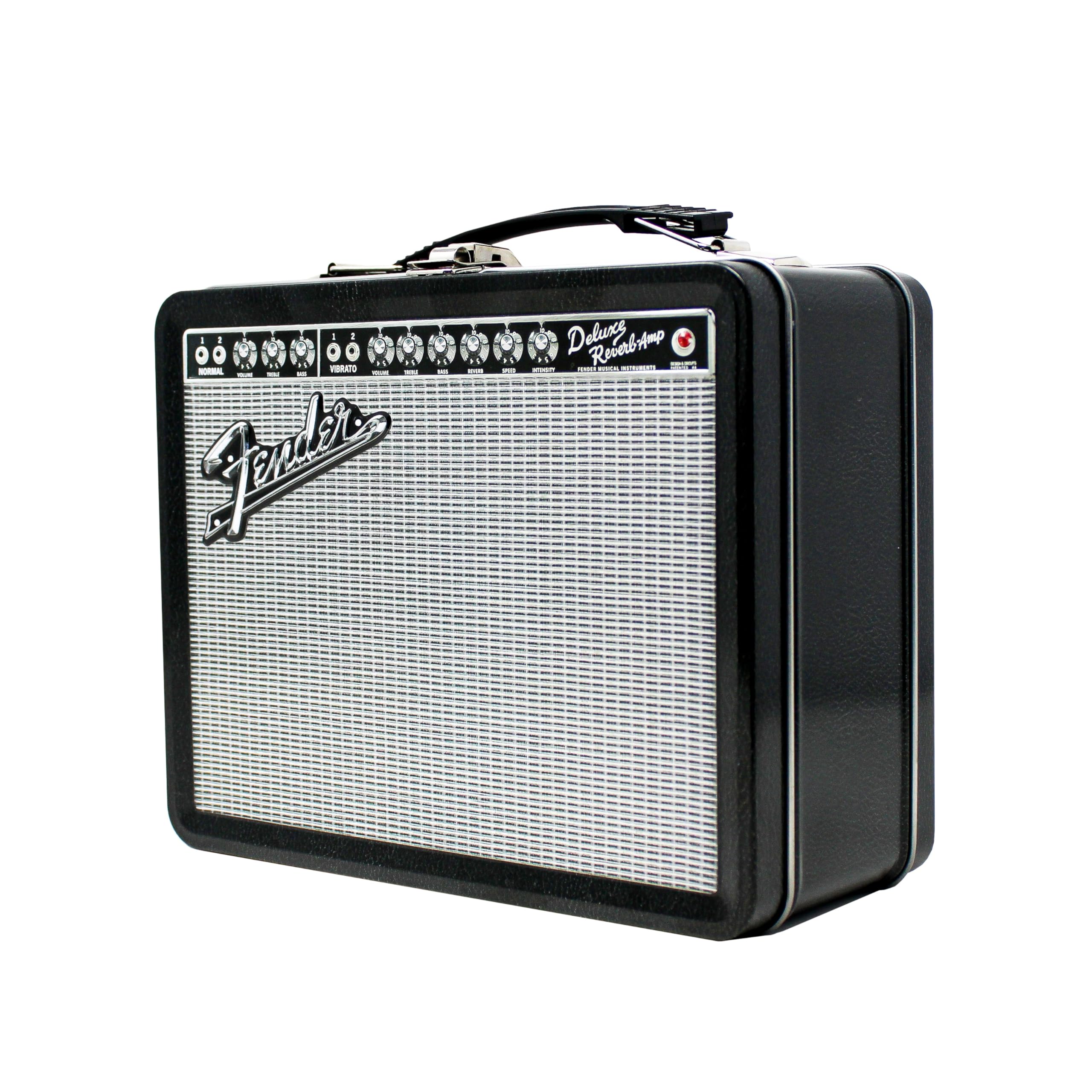 Amazon.com: P Pluginz Fender Amp Tin Lunch Box Storage Container