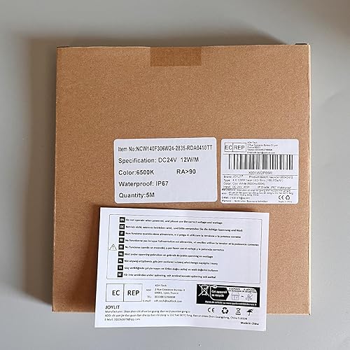 Miniatura 14 de JOYLIT Tira de luces LED de neón de 0.157 pulgadas de ancho, 6000 K, blanco frío, 16.4 pies, 24 V, flexible, impermeable, tira de luces de neón