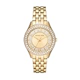 Harlowe Women's Watch, Stainless Steel and Pavé Crystal Watch for Women with Steel or Leather Band