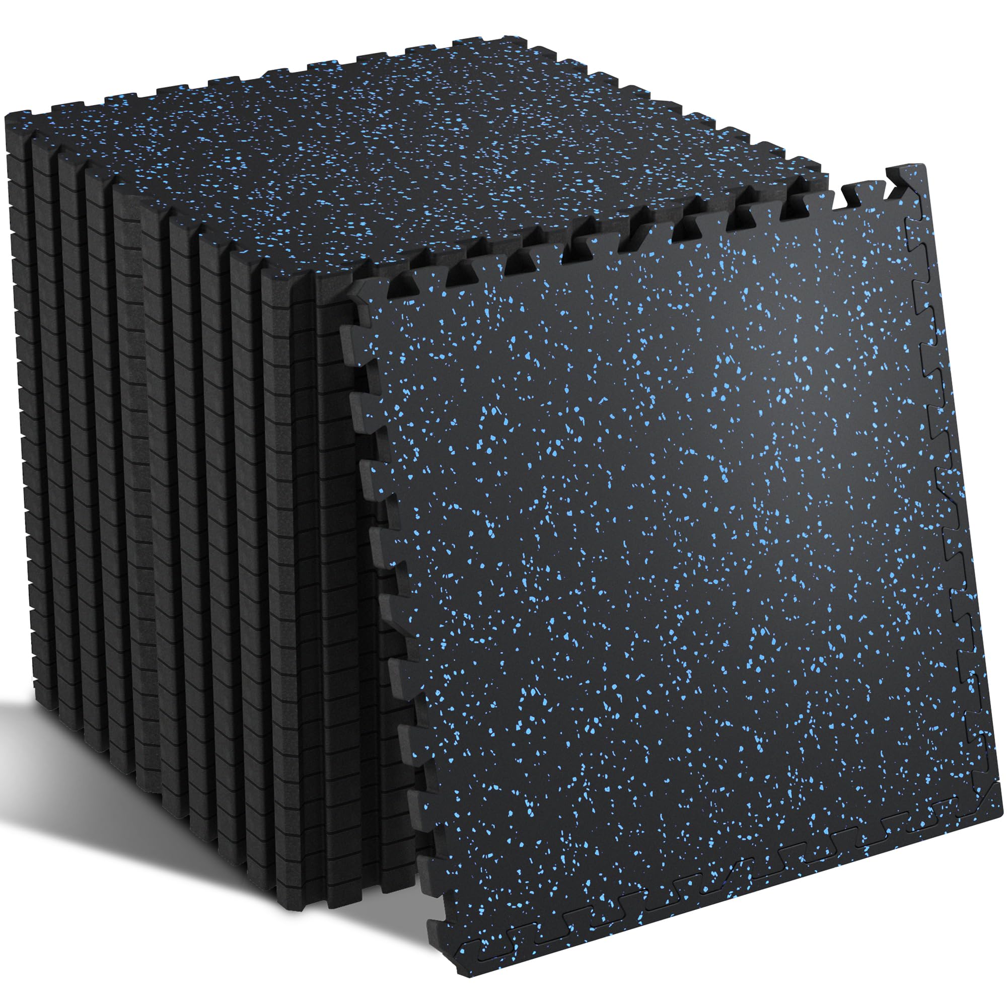 SUPERJARE 0.79'' Extra-Thick 24 Pcs 96 Sq Ft Exercise Equipment Mats