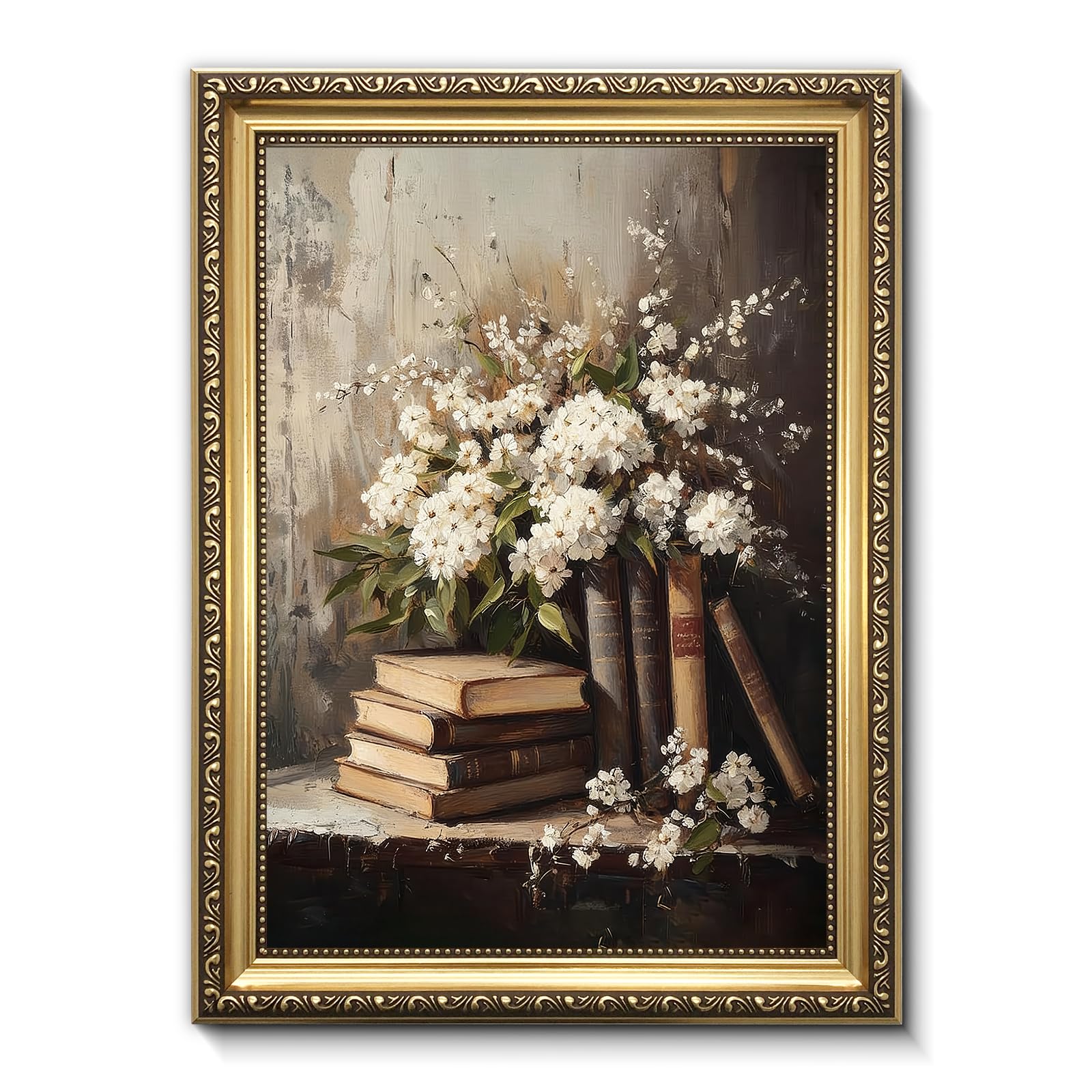 Vintage Ornate Frame Canvas Wall Art Print