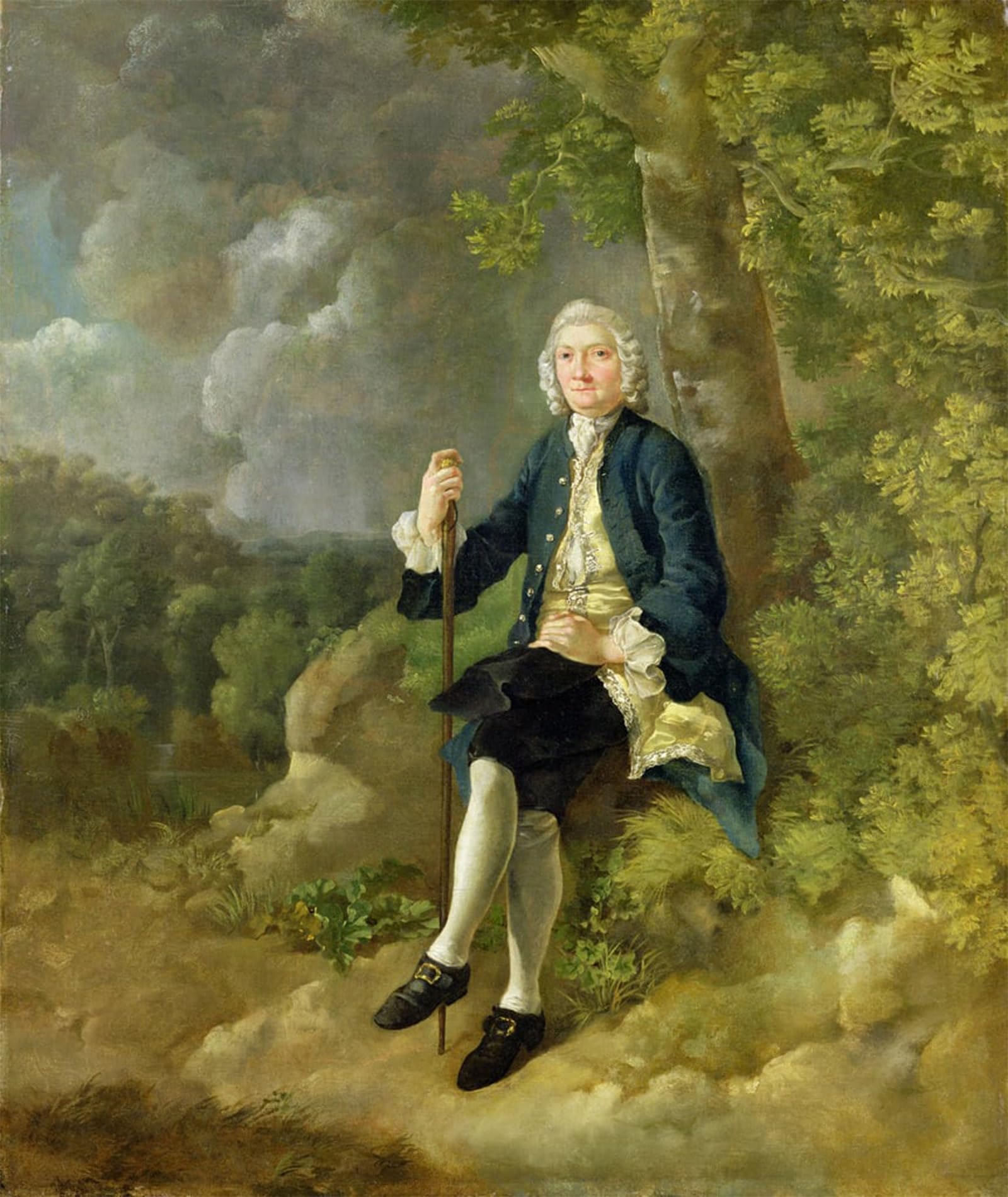 Artxlxxbn No Frame Famous Art Print Poster Vintage Wall Art Mr Clayton Jones By Gainsborough Canvas Art Poster For Home Decor 60X90cm