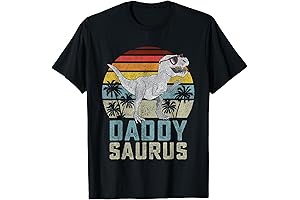 Daddysaurus T Rex Dinosaur Daddy Saurus Family Matching T-Shirt