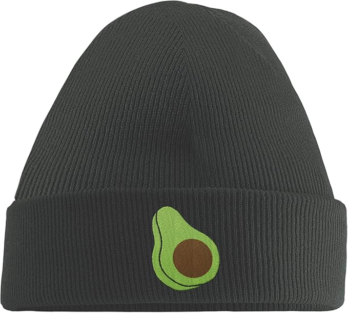 Hippowarehouse Avocado Embroidered Beanie Hat Black Amazon Co Uk Clothing Hippowarehouse Avocado Embroidered Beanie Hat Black Amazon Co Uk Clothing