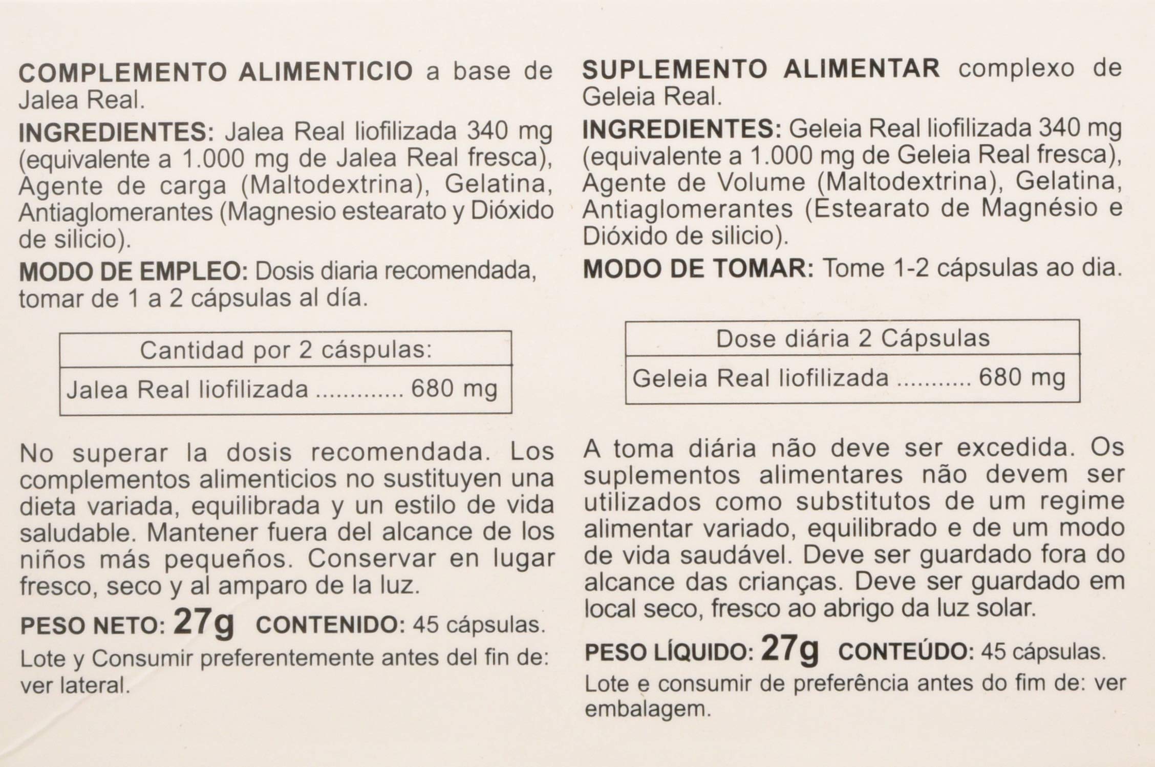 Integralia Jalea Real - 45 Cápsulas