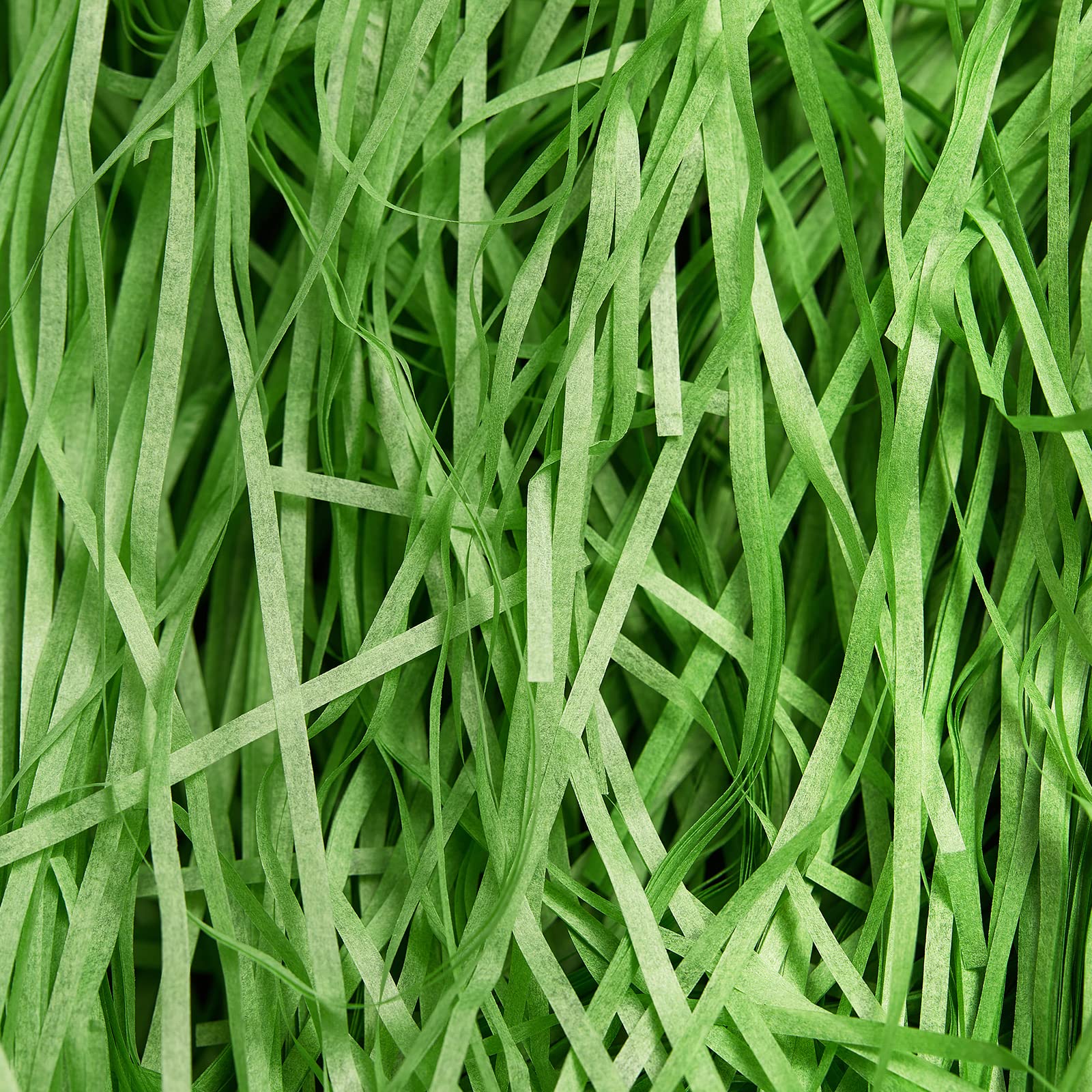 500 gramos Virutas de Papel para Regalos, Papel Relleno para Cajas Regalos, Tiras de Papel para Relleno, Proporcionar una Buena Decoración y Protección para los Regalos (Verde)