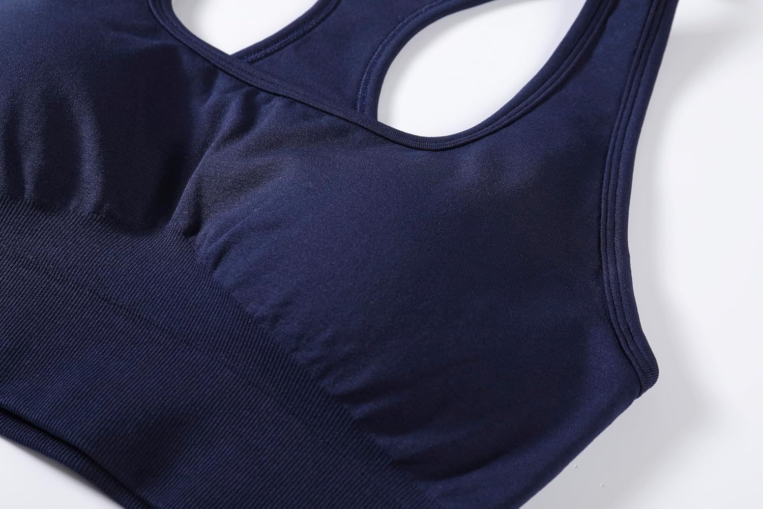 TomTiger Sports Bras for Women High Impact Racerback Removable Padded Seamless Yoga Workout Activewear Bra - Image 5