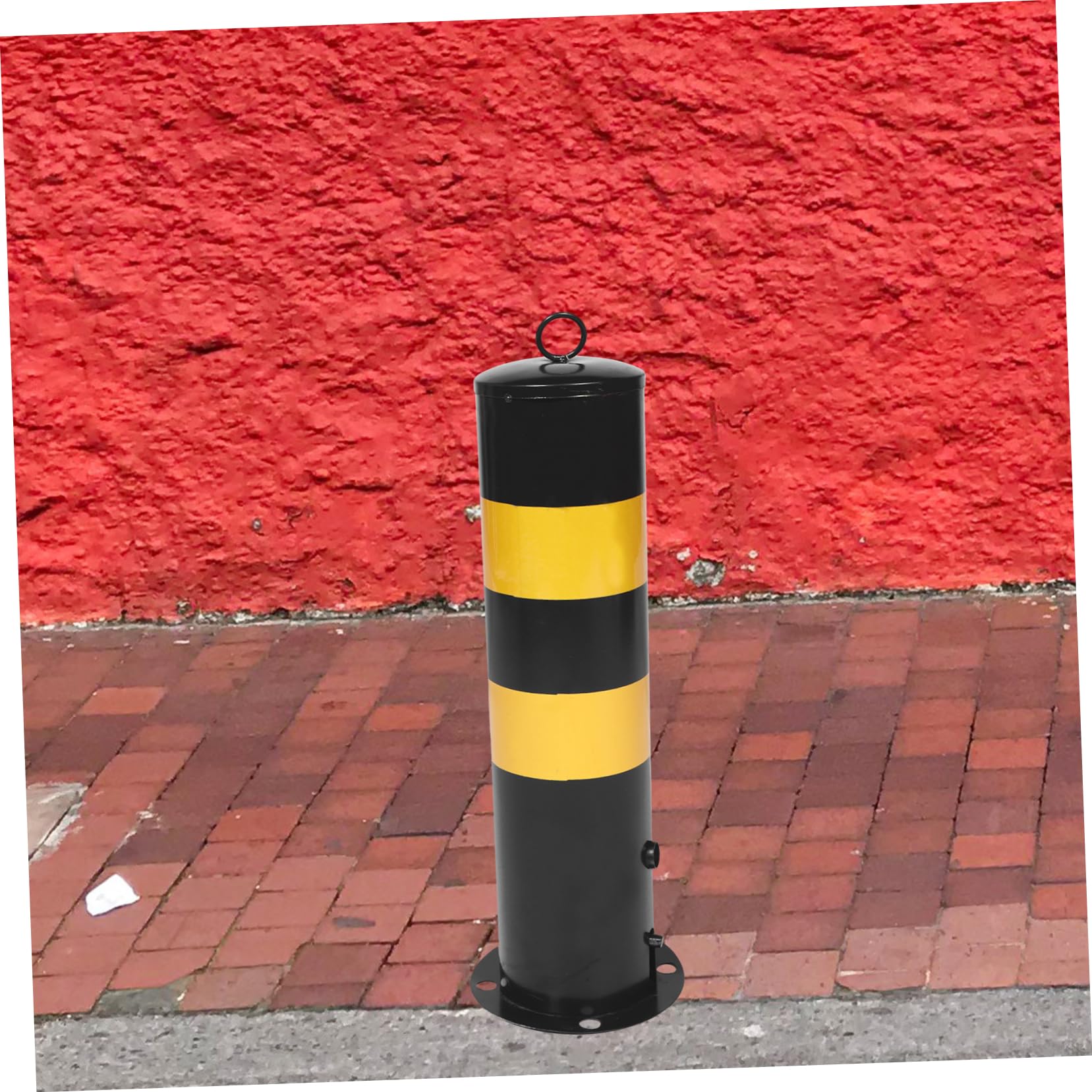 Barrière de Parking Poteau de Sécurité, en Acier Noir Extérieur