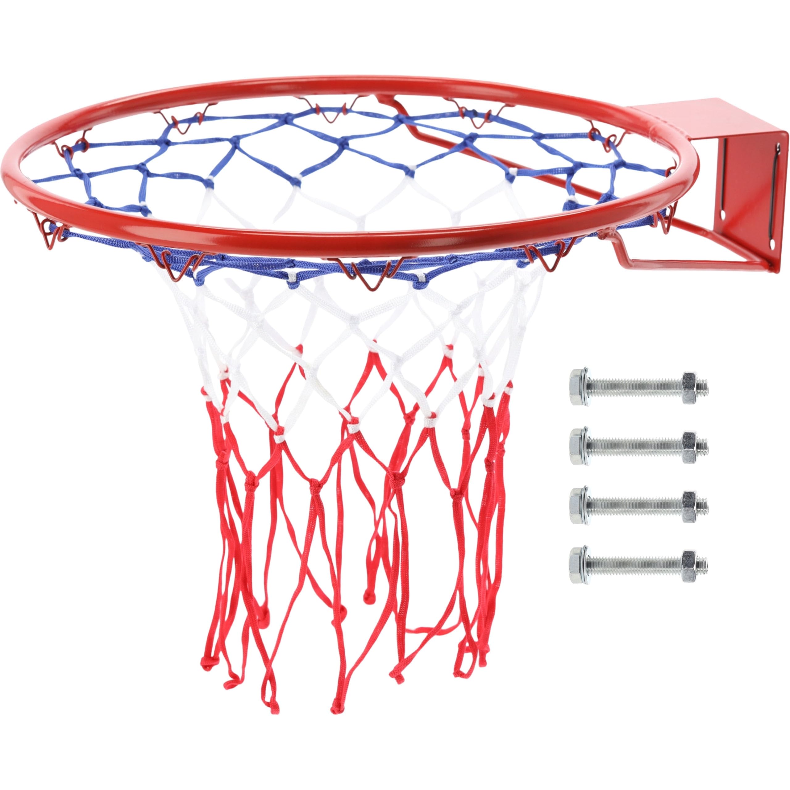 Robuster Basketballkorb mit Netz, Metallring, professioneller Spielkorb, Ø 45 cm