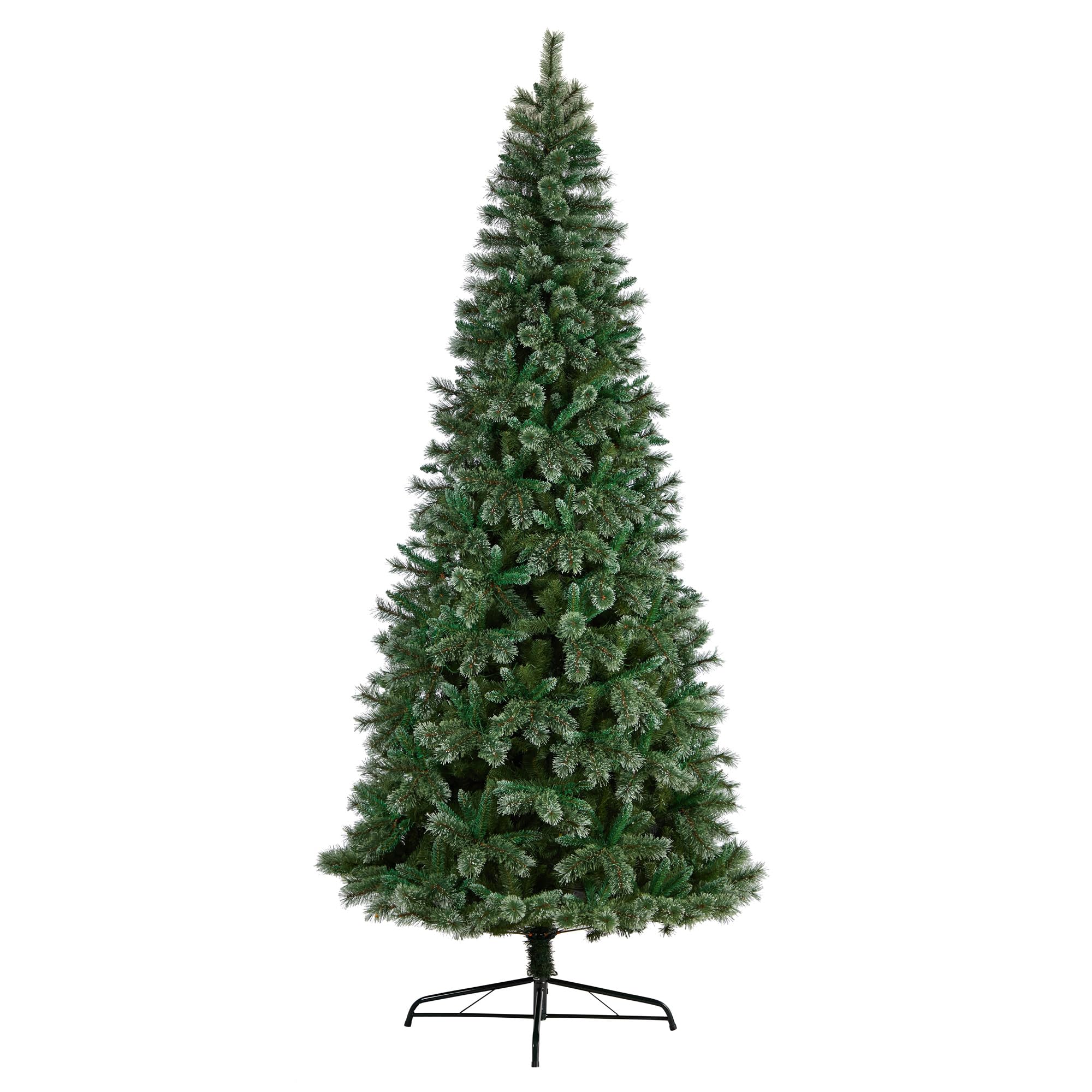 Nearly Natural 10ft. Wisconsin Slim Snow Tip Pine Artificial Christmas Tree