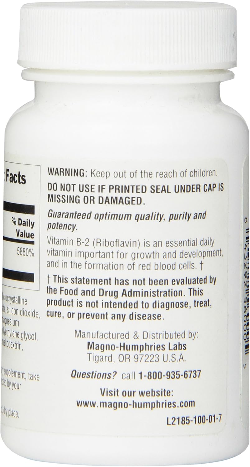Optimum Vitamin B-2 Tablets