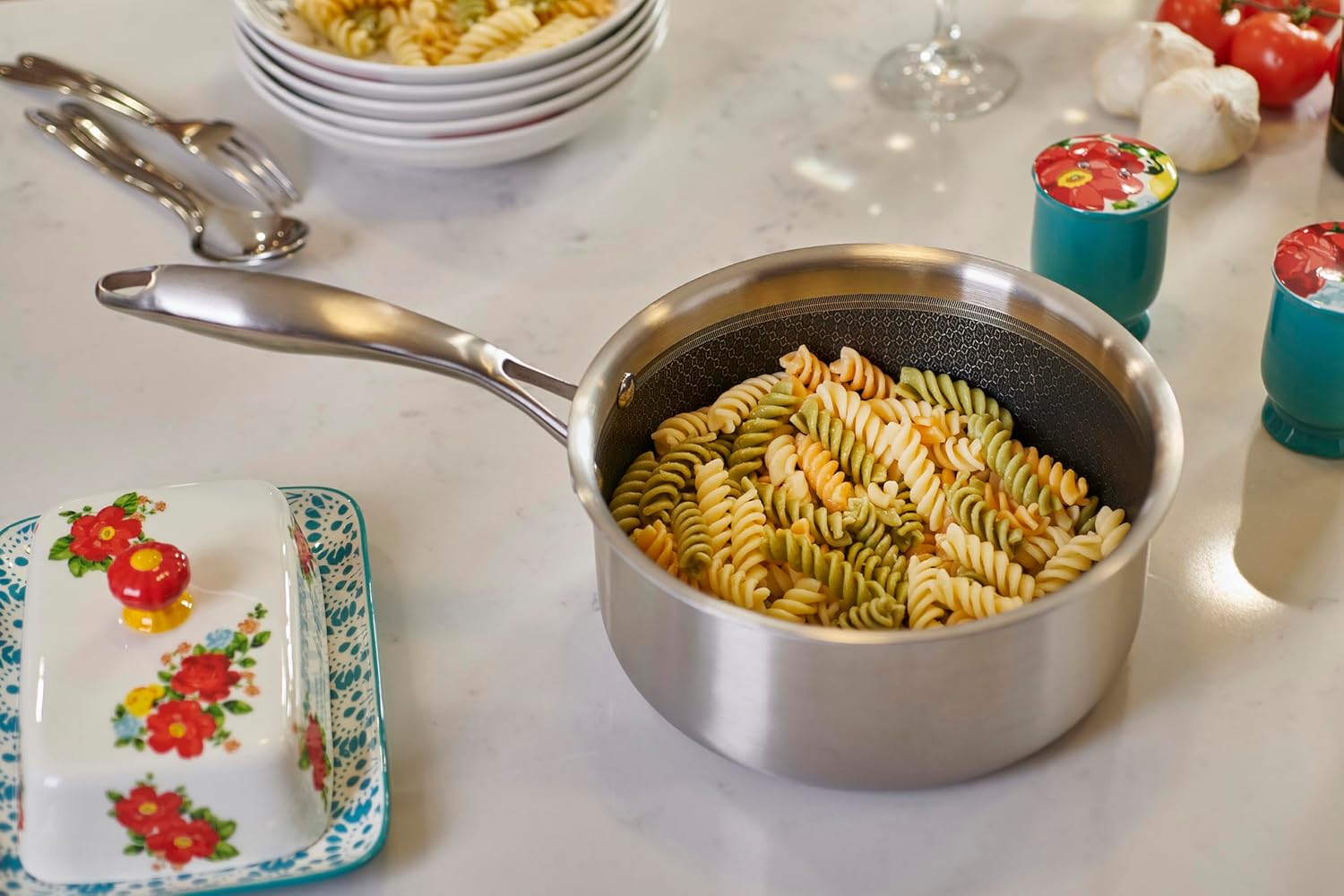 Servappetit 3qt Sauce w/Lid Hex Lining