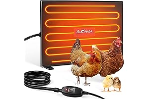 Fiada Chicken Coop Heaters | Radiant Heat Flat Panel Heater, Adjustable Wattage 100/200W