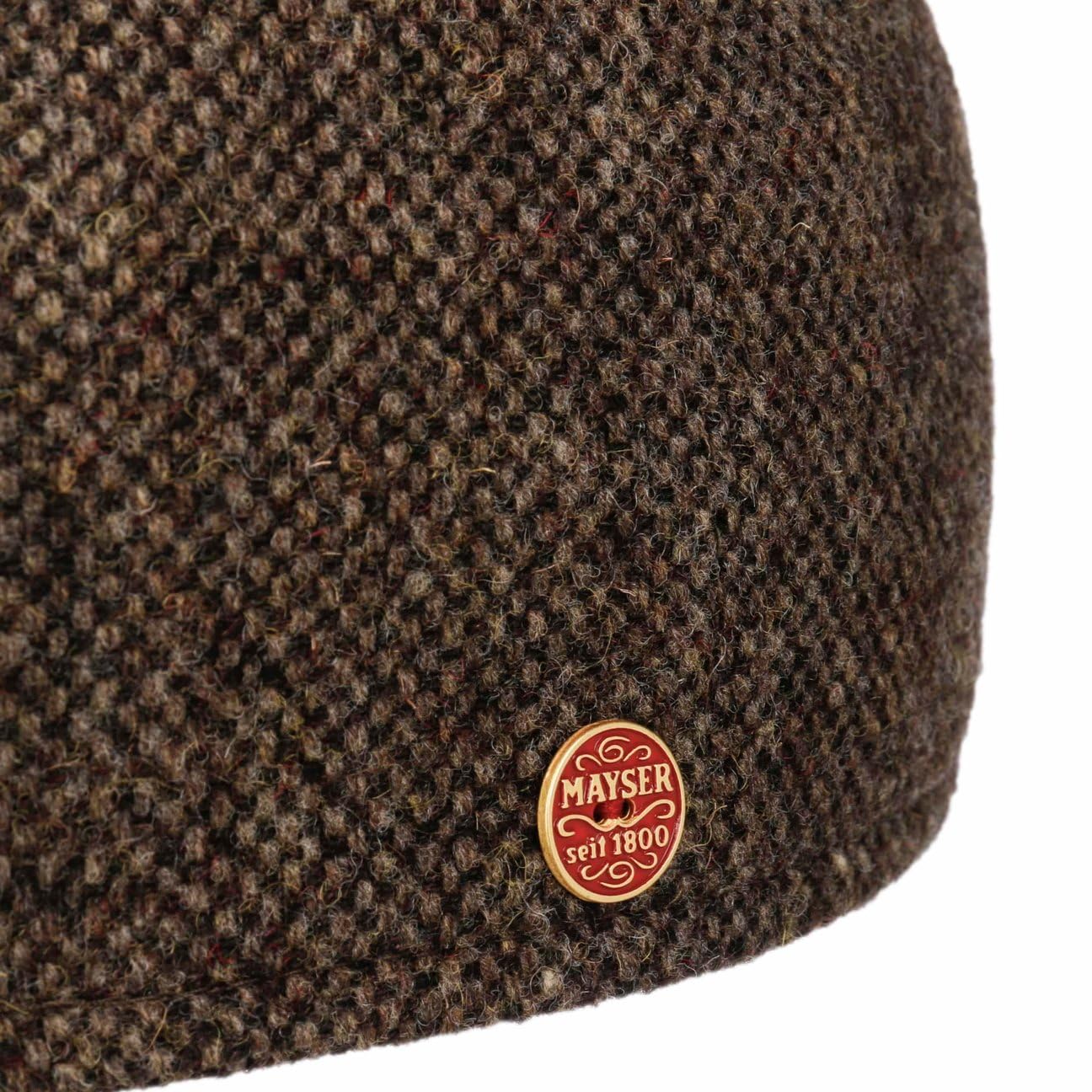Mayser Classic Tweed Flatcap Schirmmütze Handmade Wollcap Made in EU Herren Winter Herbst