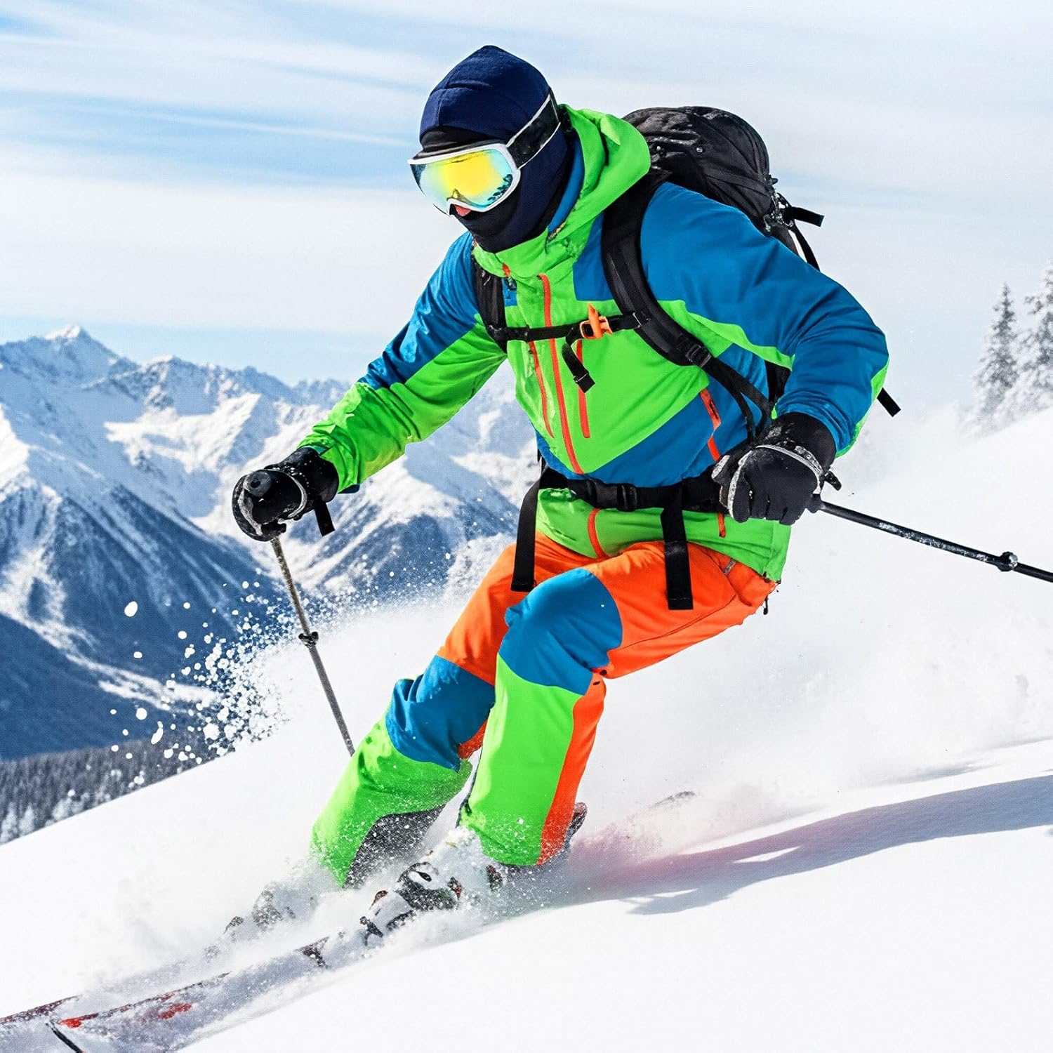 Suhine Balaclava Fleece Ski Hunting Mask Winter with Hat Neck Cover Windproof Face Covers for Men Women Cold Weather Warmer - Image 5