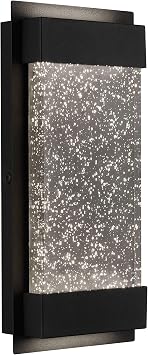Artika GB390L Essence Bubble Glow Box, 300 lm., 6" Weather Resistant Outdoor Light, Black