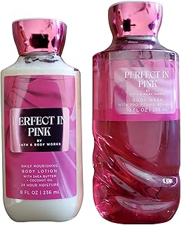 Bath & Body Works Perfect in Pink Body Lotion and Body Gel Wash 2 Piece Set