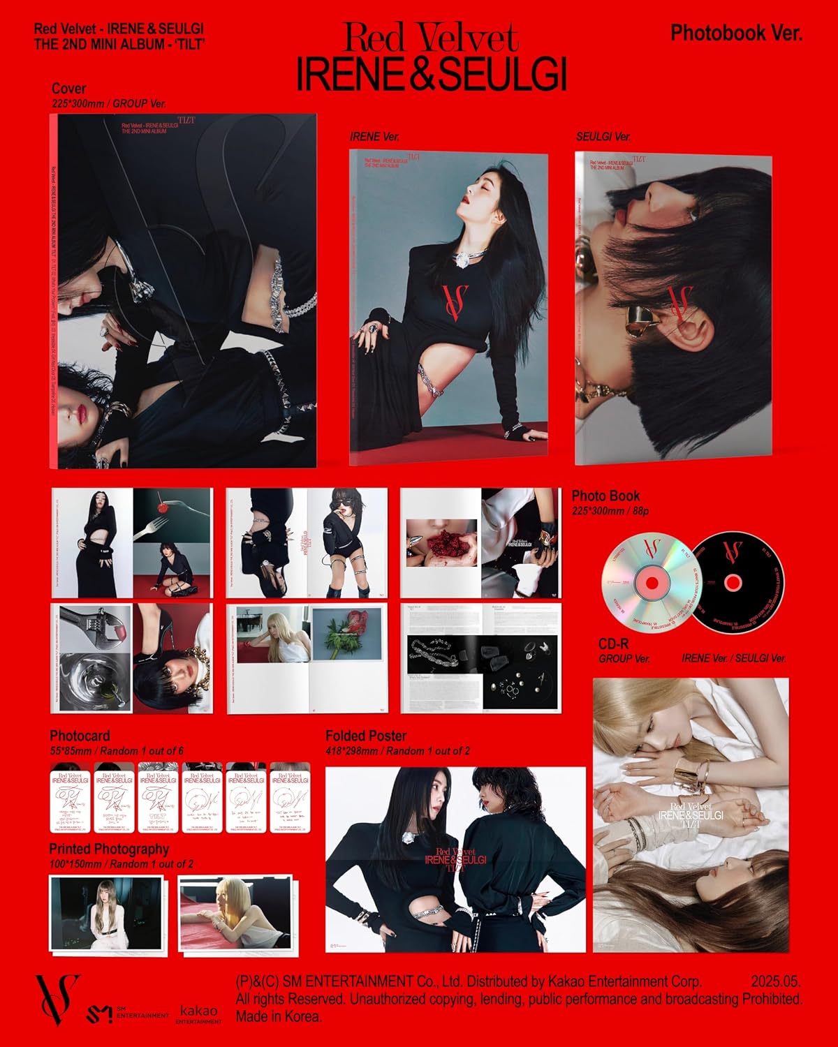 Red Velvet IRENE & SEULGI TILT [Photobook Ver.] 2nd Mini Album (Random Ver.)