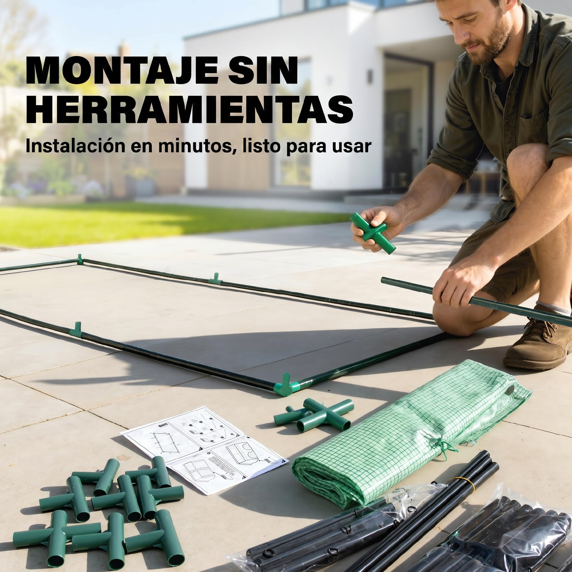 Outsunny Invernadero Pequeño Invernadero Exterior 180x90x90 cm Verde | Ventanas, Marco de Acero, Doble Cubierta, Cubiertas de PE 140g/㎡ y de PVC, para Cultivar Tomates Plantas Flores