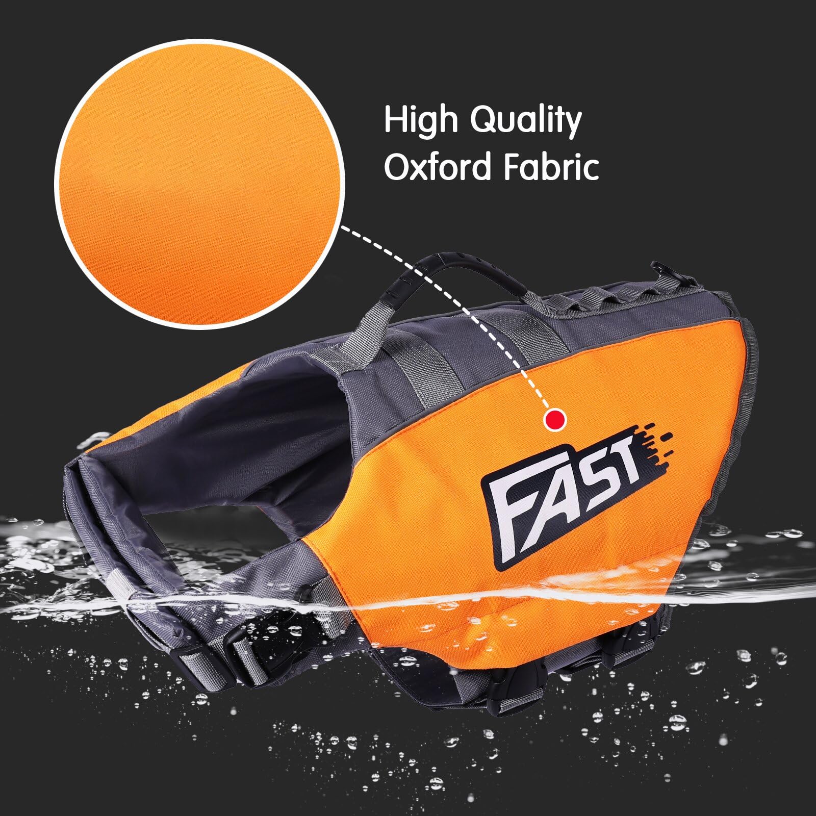 Chaleco Salvavidas Deportivo para Perros Bright Colors,Traje de Baño para Perro,Chaleco Flotante Ajustable con Asa de Rescate para Perros Pequeños,Medianos y Grandes,Verde,XL