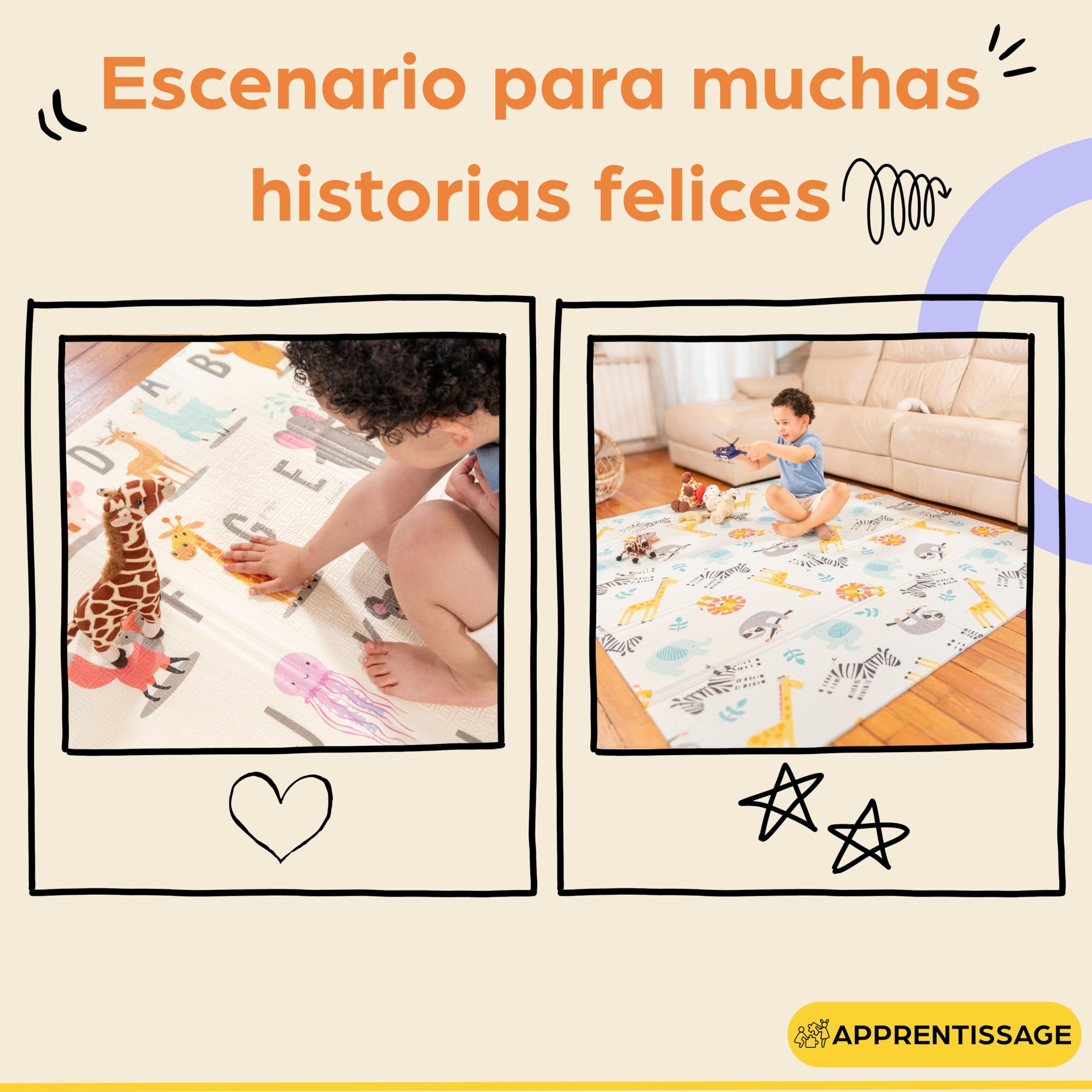Alfombra Bebe Acolchada Plegable 150x180x1cm – Tapete Actividades Impermeable Reversible – Gimnasio Infantil – Manta Juegos y Regalo Ideal – Parque Infantil Bebé – Tapete Bebé – Colchoneta Suelo