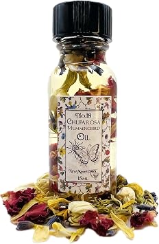 Chuparrosa Hummingbird Oil by NewMoonVibes - Sweet Seductive Love Attraction - Handmade with Essential Oils and Botanicals - Spells Spiritual Wicca Pagan Hoodoo Oil