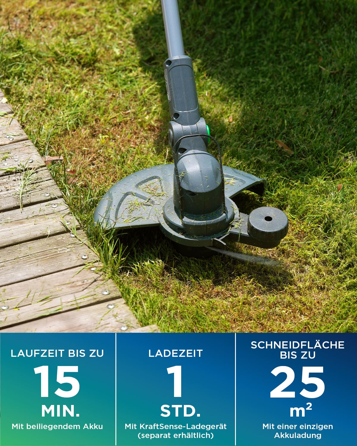 30 cm 20V Brushless 2-in-1 Akku Rasentrimmer & Rasenkantenschneider