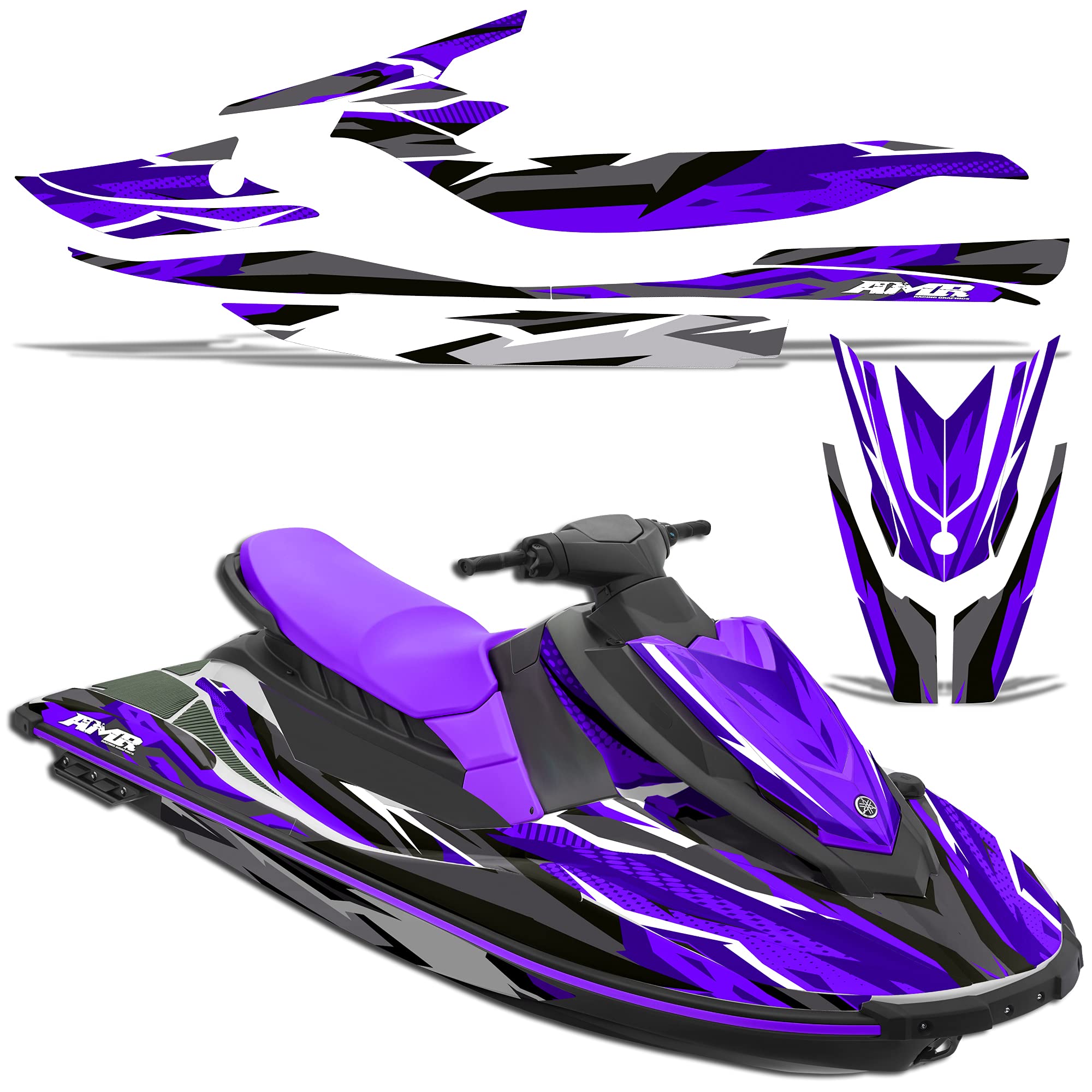 にはお AMR Racing Jet Ski Graphics kit Sticker Decal Compatible with
