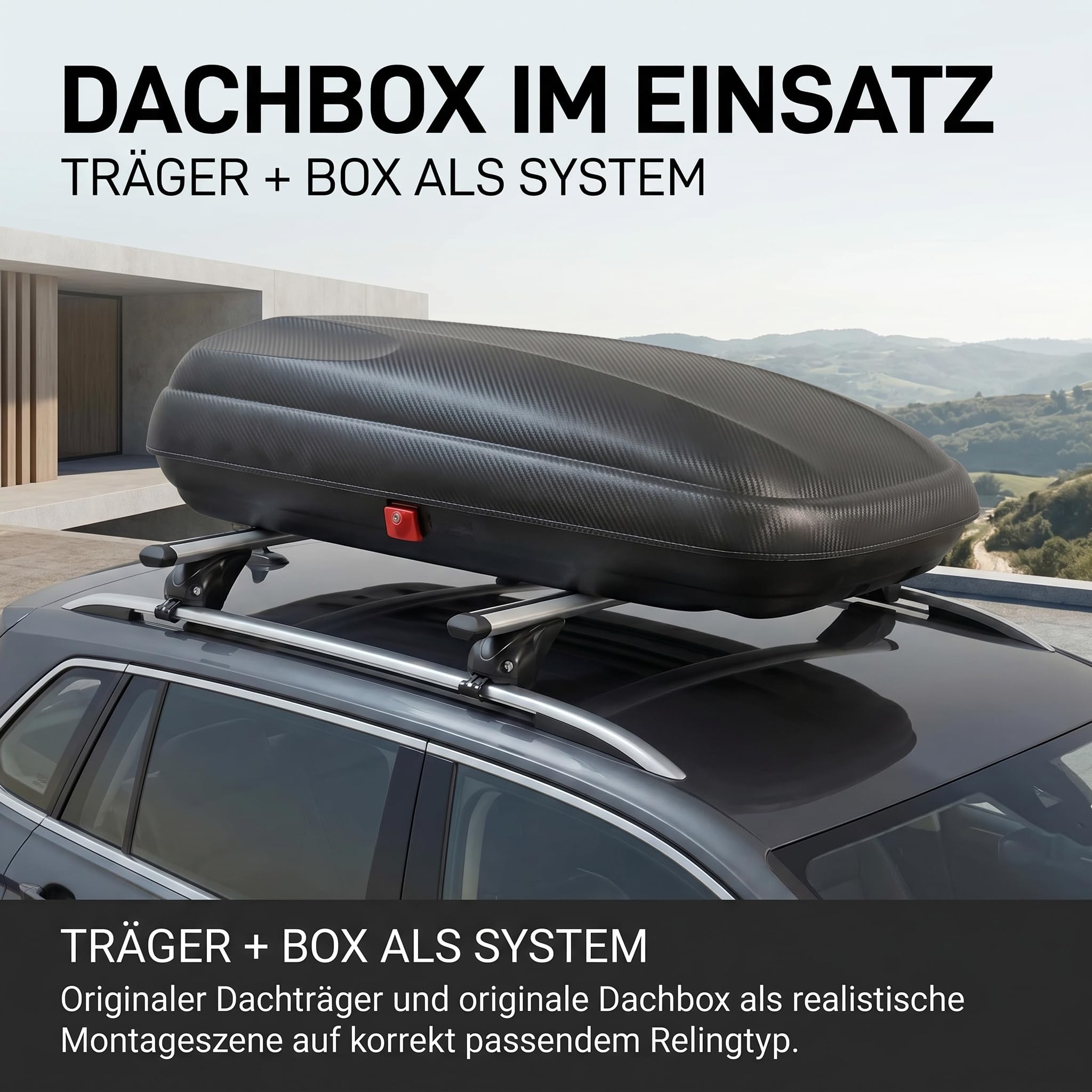 Dachträger/Relingträger VDP KING2 kompatibel mit Jaguar F-Pace (5 Türer) ab 16