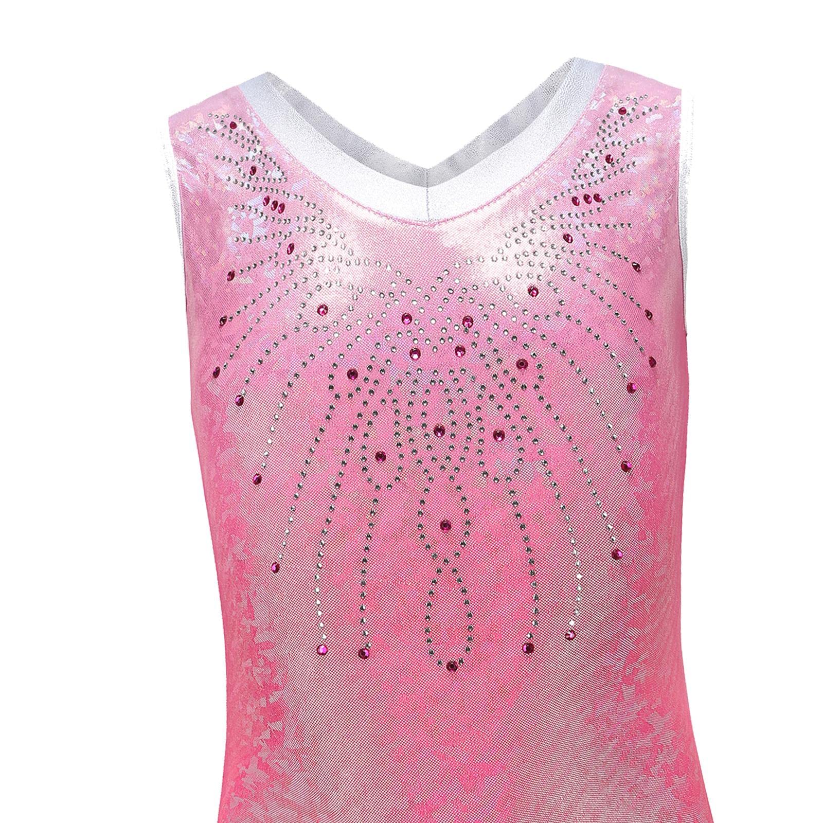 Da Ginnastica per Bambina, Costume da Ginnastica per Bambini, Body da Ballo Atletico, Body da Balletto, 3 Pezzi