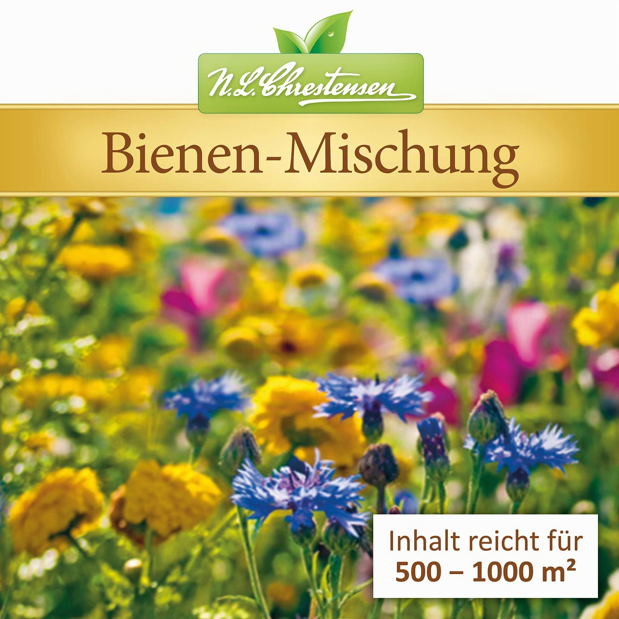 N.L.Chrestensen BIG Eimer Blumen-Saatgut, Samen | Ein Paradies für alle Insekten, Bienenweide, Bienenfreundliche Mischung, Blumensamen, Mehrfarbig