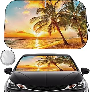 Ultimate Protection Reflective Car Windshield Sun Shade: Sun Blocker for Small Sedans & Mini SUVs