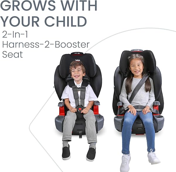 Britax Grow with You ClickTight Harness-2-Booster Car Seat, Cool Flow Gray - 2