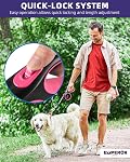 Emperor Pets 5m Retractable Dog Leash for Large Dogs Pink - Holds up to 50KG, Long Dog Leash for Big Dogs, Heavy Duty Dog Leash Retractable, Dog Leashes for Large Breed Dogs -PK16