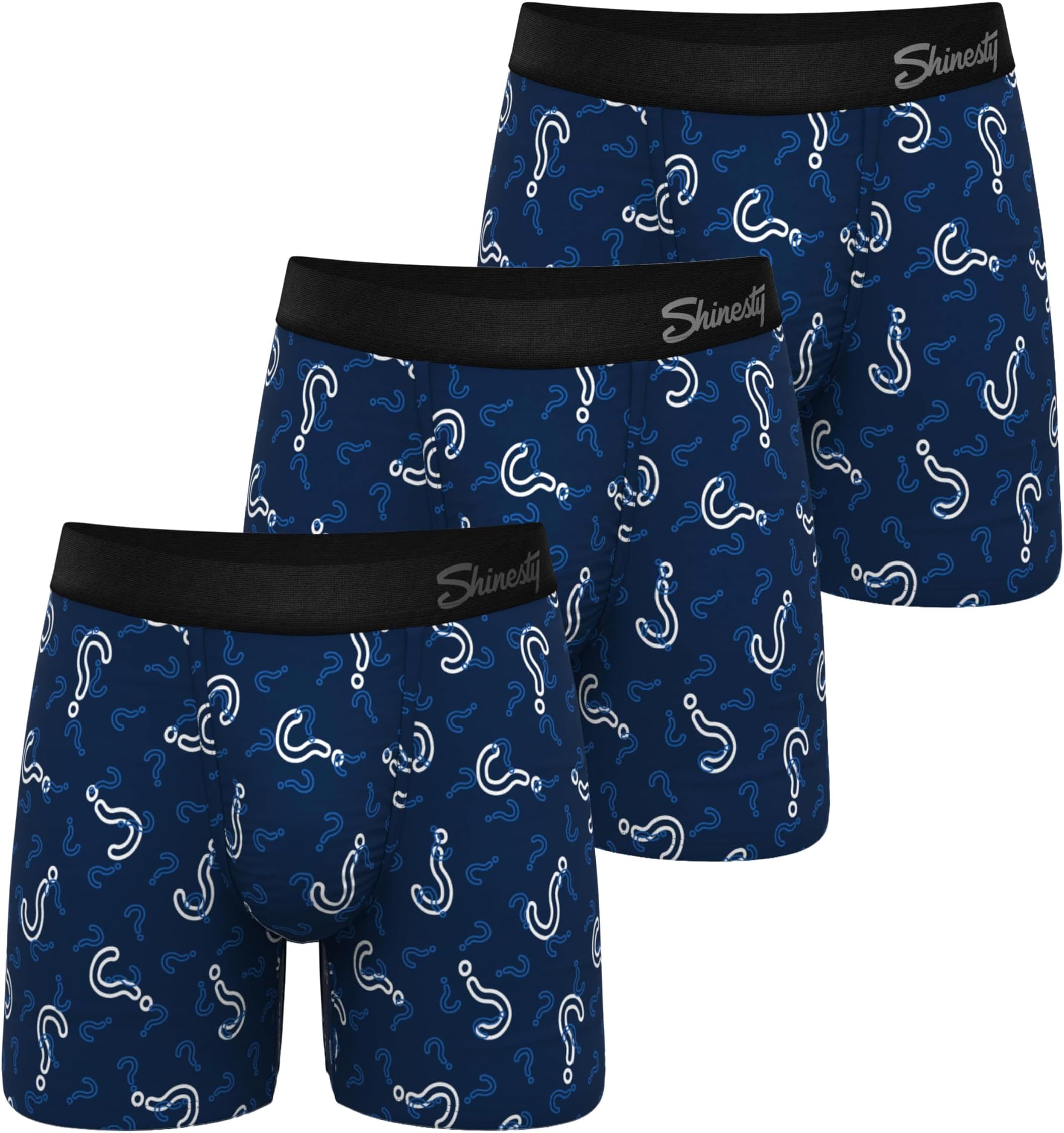 Shinesty Boxer Briefs for Men Pack of 3 - Hammock Support Pouch Underwear for Men - Flyless