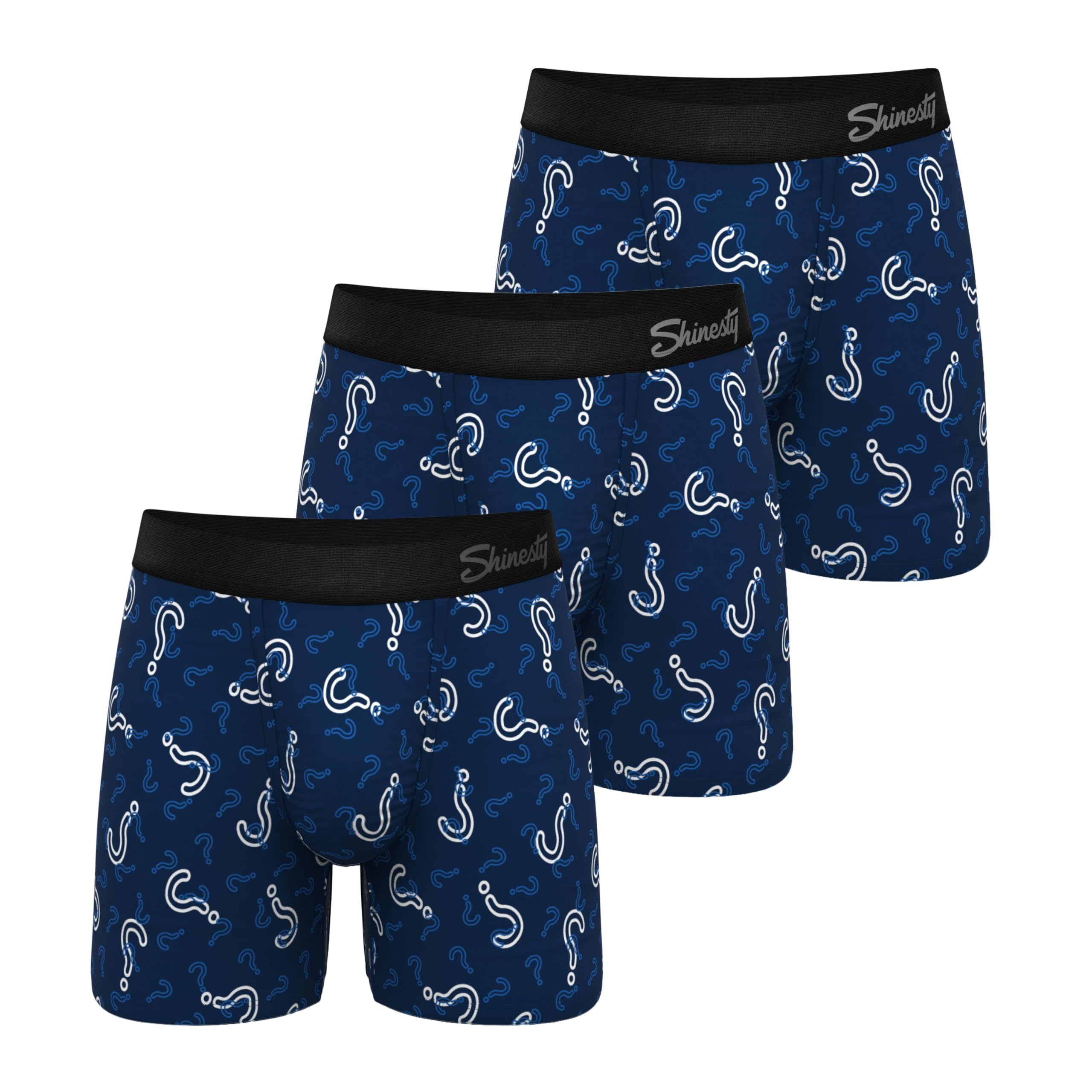 Shinesty Boxer Briefs for Men Pack of 3 - Hammock Support Pouch Underwear for Men - Flyless