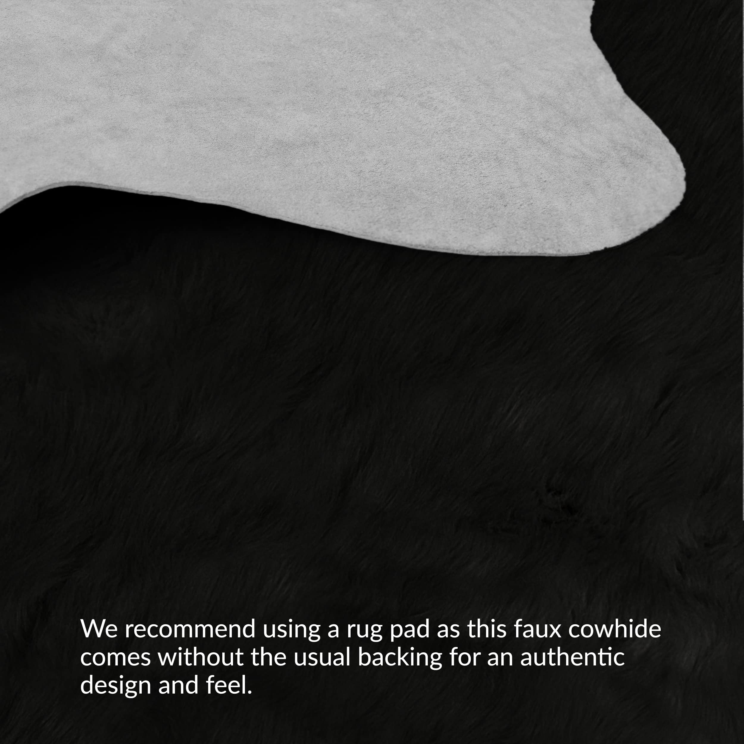 Amazon.com: Luxe Faux Cowhide Rug for Rustic and Western Decor
