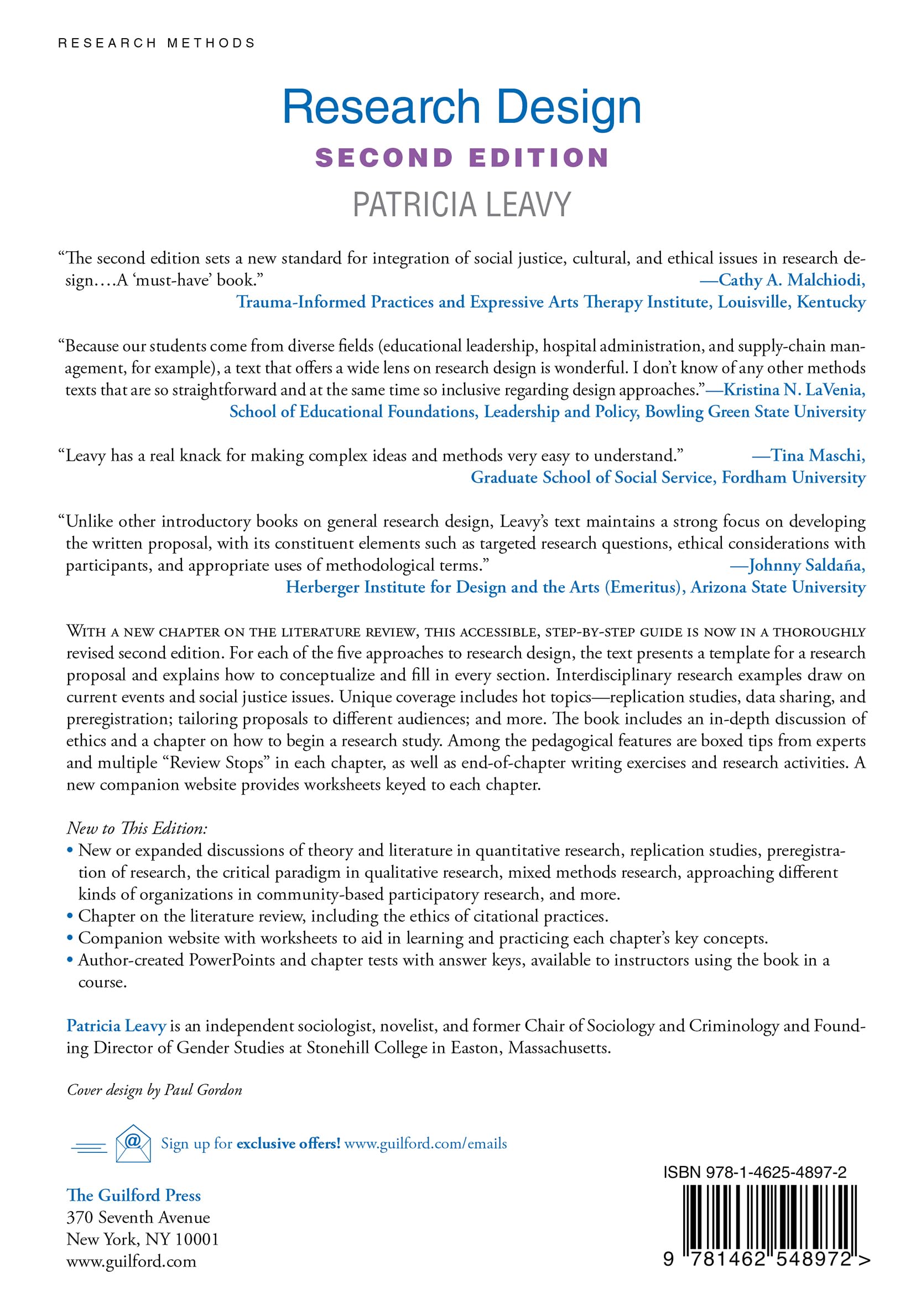 Research Design: Quantitative, Qualitative, Mixed Methods, Arts-Based, and Community-Based Participatory Research Approaches